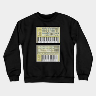 Yellow Classic Synthesizer Crewneck Sweatshirt